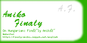 aniko finaly business card